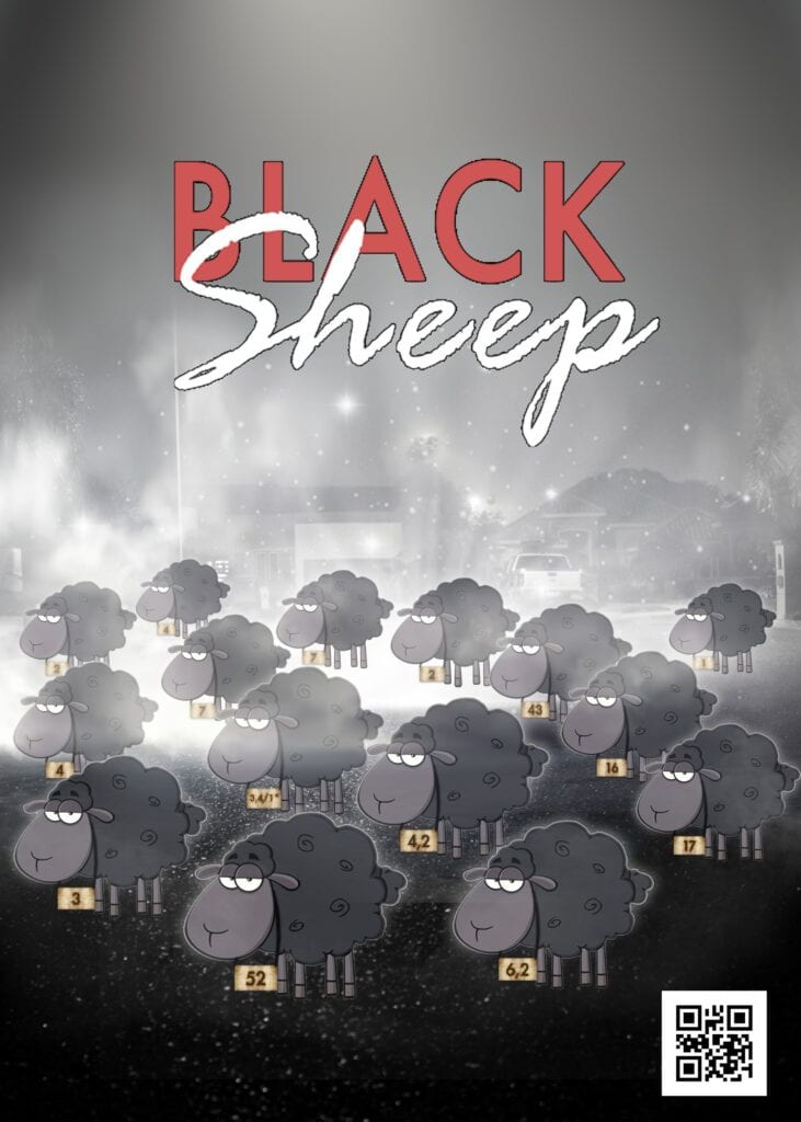 Front cover of our Black Sheep book